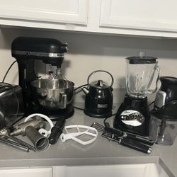 Kitchen Aid Mixer And Kettle. 