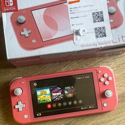 Pink Nintendo Switch Lite