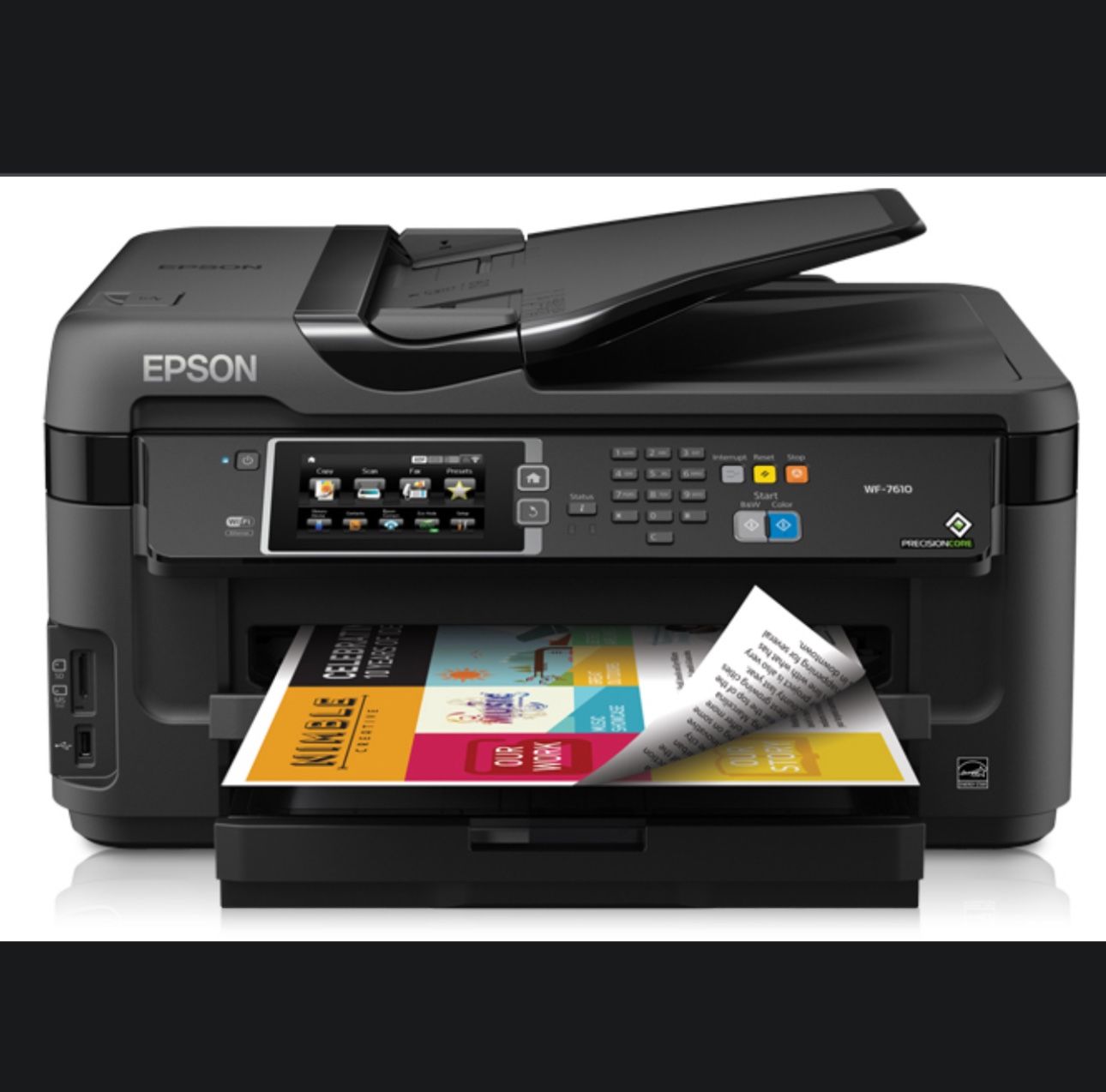Epson WorkForce WF-7610 All-in-One Printer, poster, photo