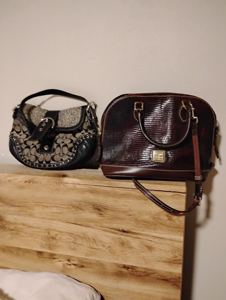 Coach Purse And Dooney Bourke  In Good Condition 