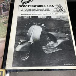 Vintage Vespa And Scooter Magazines