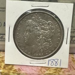 1881 Morgan Silver Dollar (OPEN TO TRADES)