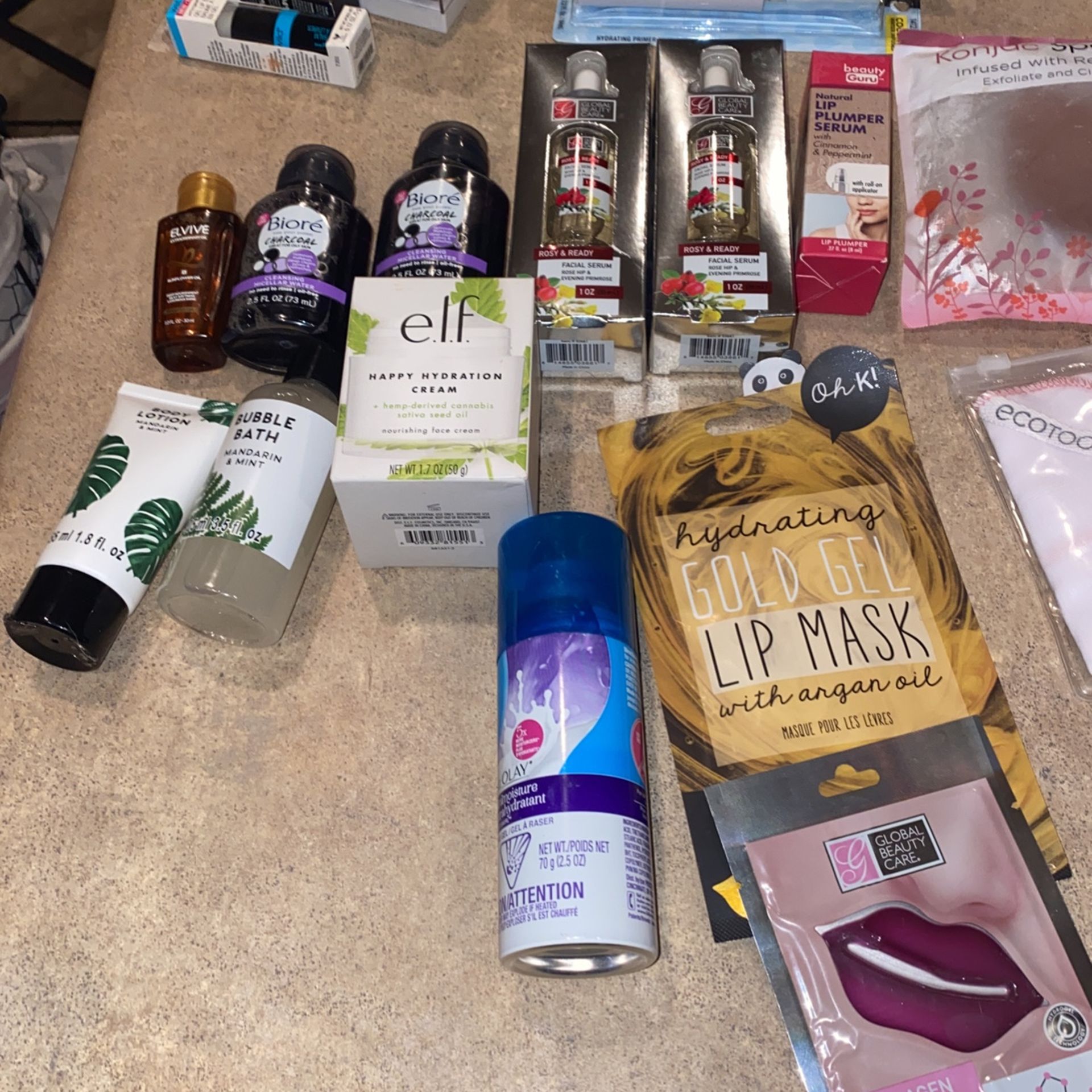 face mask, face cleanser , hair mask