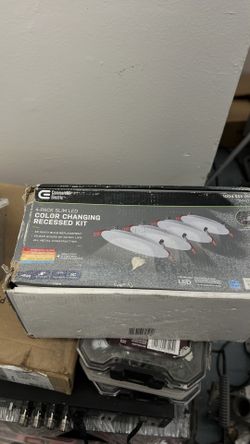 Commercial Electric Ultra Slim 4 In Color Selectable Candles Recessed LED Kit 4 PK