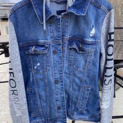 Hollister Jean Jacket - Sz L - Vintage Look But Almost New
