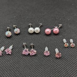 Shipping Available: Seven Sets Of Cute Earrings 