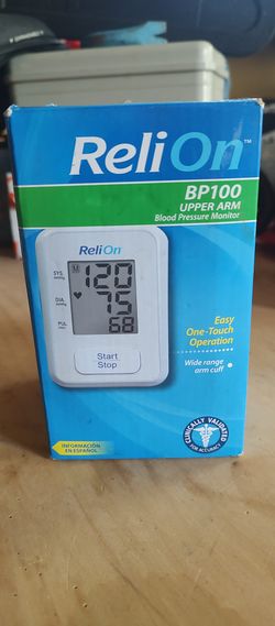 Relion BP100 Upper Arm Blood Pressure Monitor With Stethoscope NEW