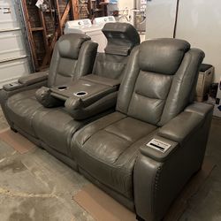 Reclining Couch With Bluetooth And USB Charging 