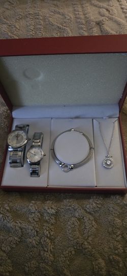 Unicorn Silver Tone Couples Watch 
