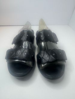 Dansko Sophie Black Leather Sandals Women's Size EU39