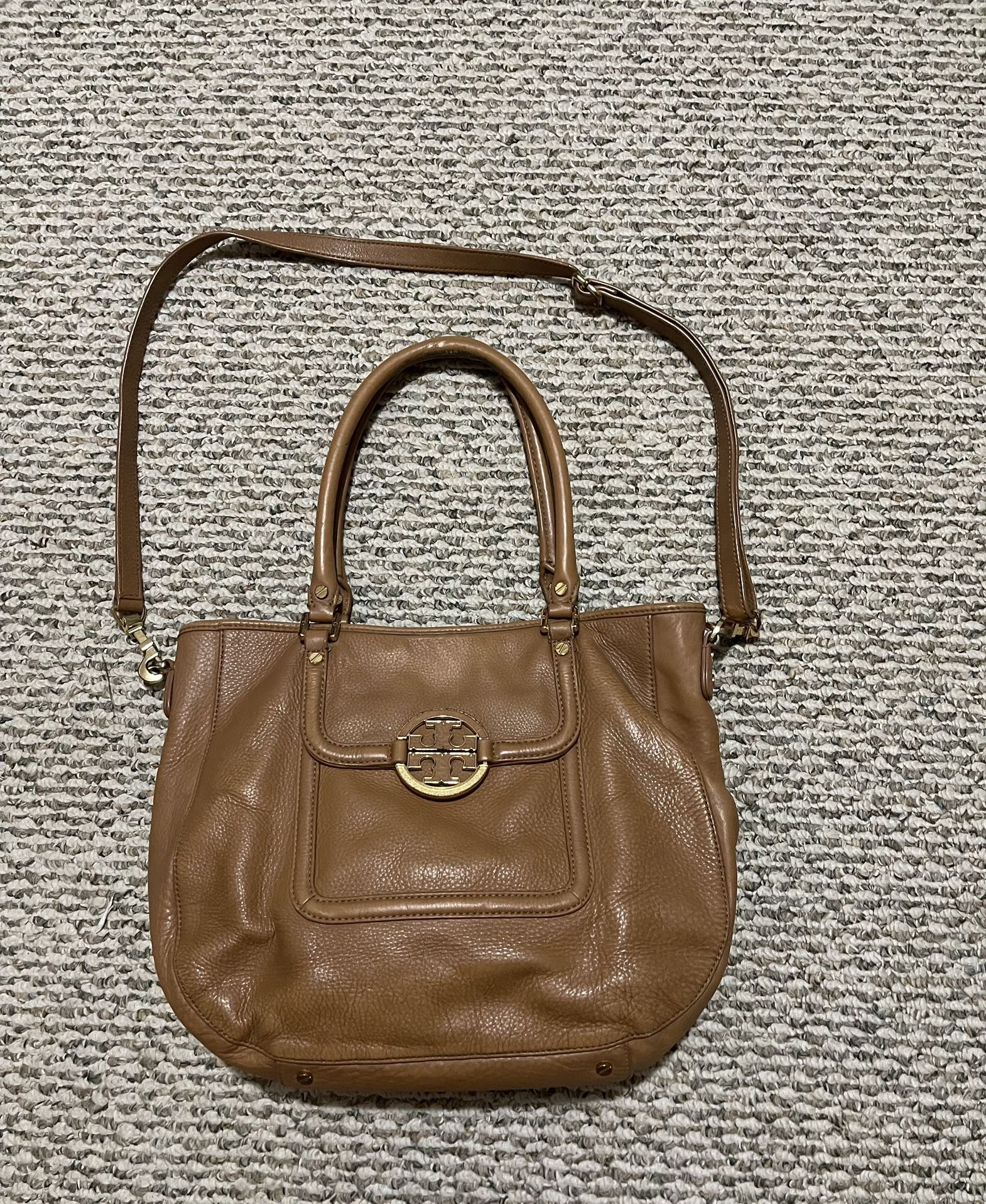 Tory Burch Brown Amanda Leather Bag