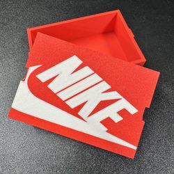 Mini 3D Printed Nike Shoe Box ( Custom Colors Available On Request)
