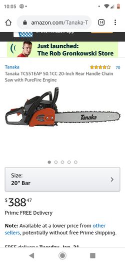 High end Tanaka chainsaw(compare to Stihl)