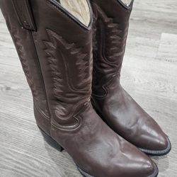 Men's Deer Leather Cowboy Boots 