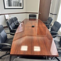 Conference table w/8 chairs
