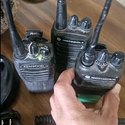 (2) Motorola CP200d 16-channel 2-way radios Plus Kenwood