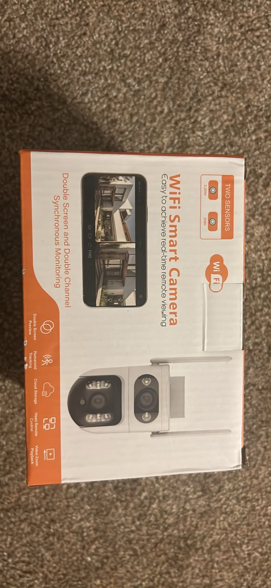  WiFi Smart Security Camera – Dual Lens | Full HD | Motion Detection | Night Vision