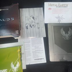 Halo 5 Guardians Limited Edition Steelbook Xbox One w/ Game & Guardian Statue