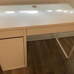 White IKEA Desk 