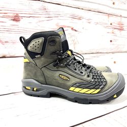KEEN Utility Boots Mens Size 14 Waterproof Work American Built Steel Toe Shoes