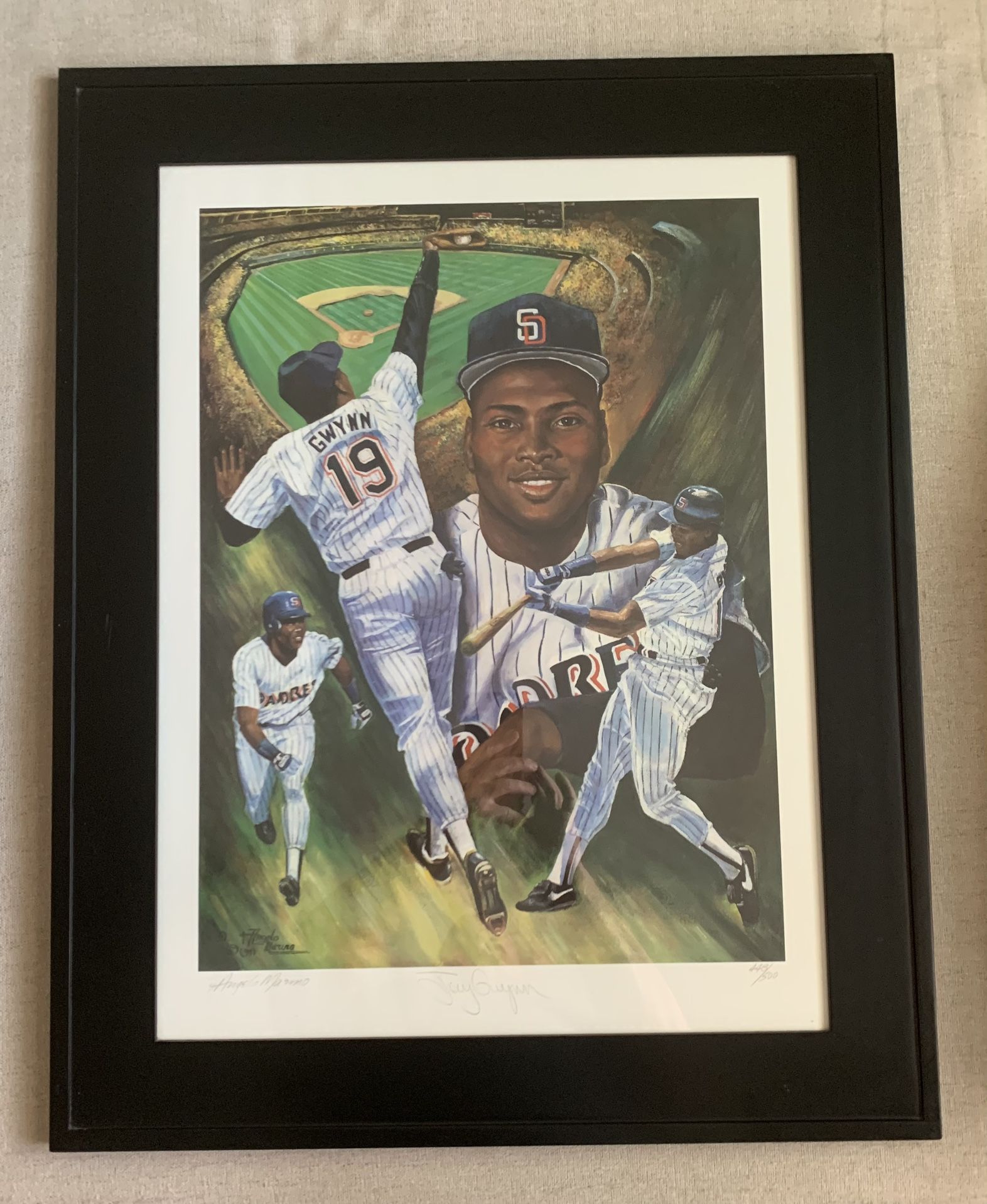 1991 Tony Gwynn Autographed Lithograph