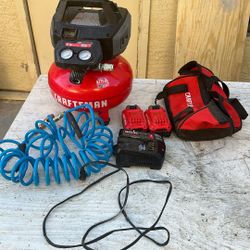 2. 1/2. Gallons   CRAFTSMAN   Cordless Air Compressor 