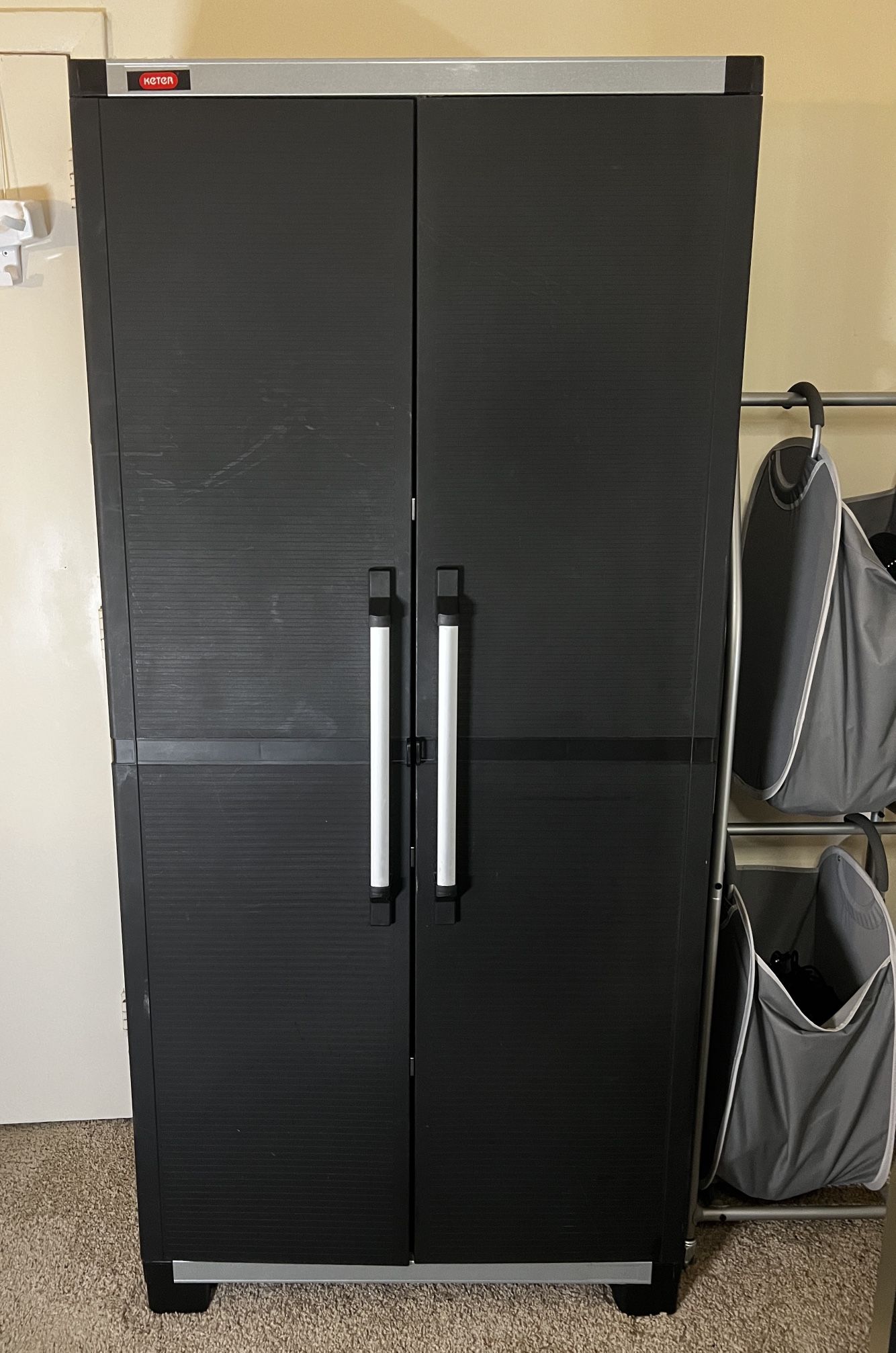 Keter Brand Tall Plastic Tool Cabinet/ Dresser/Armoire