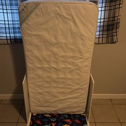Delta Toddler Bed Frame & Kolcraft Pediatric Mattress