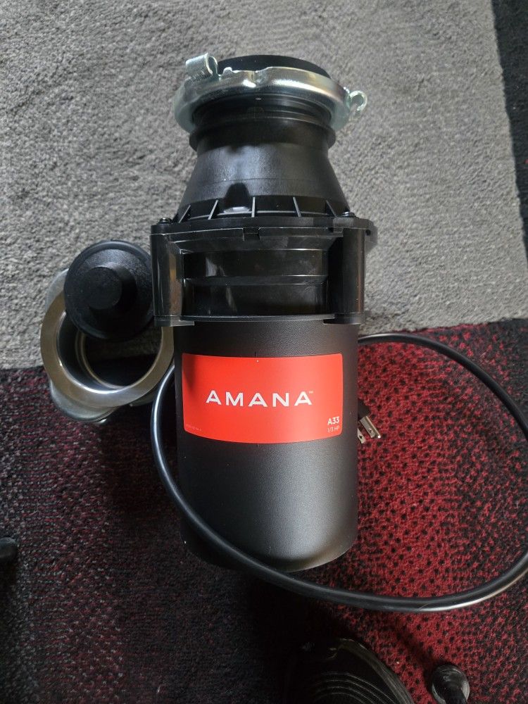A33 W/C 1/3 HP Continuous Feed Kitchen Garbage Disposal with Power Cord
