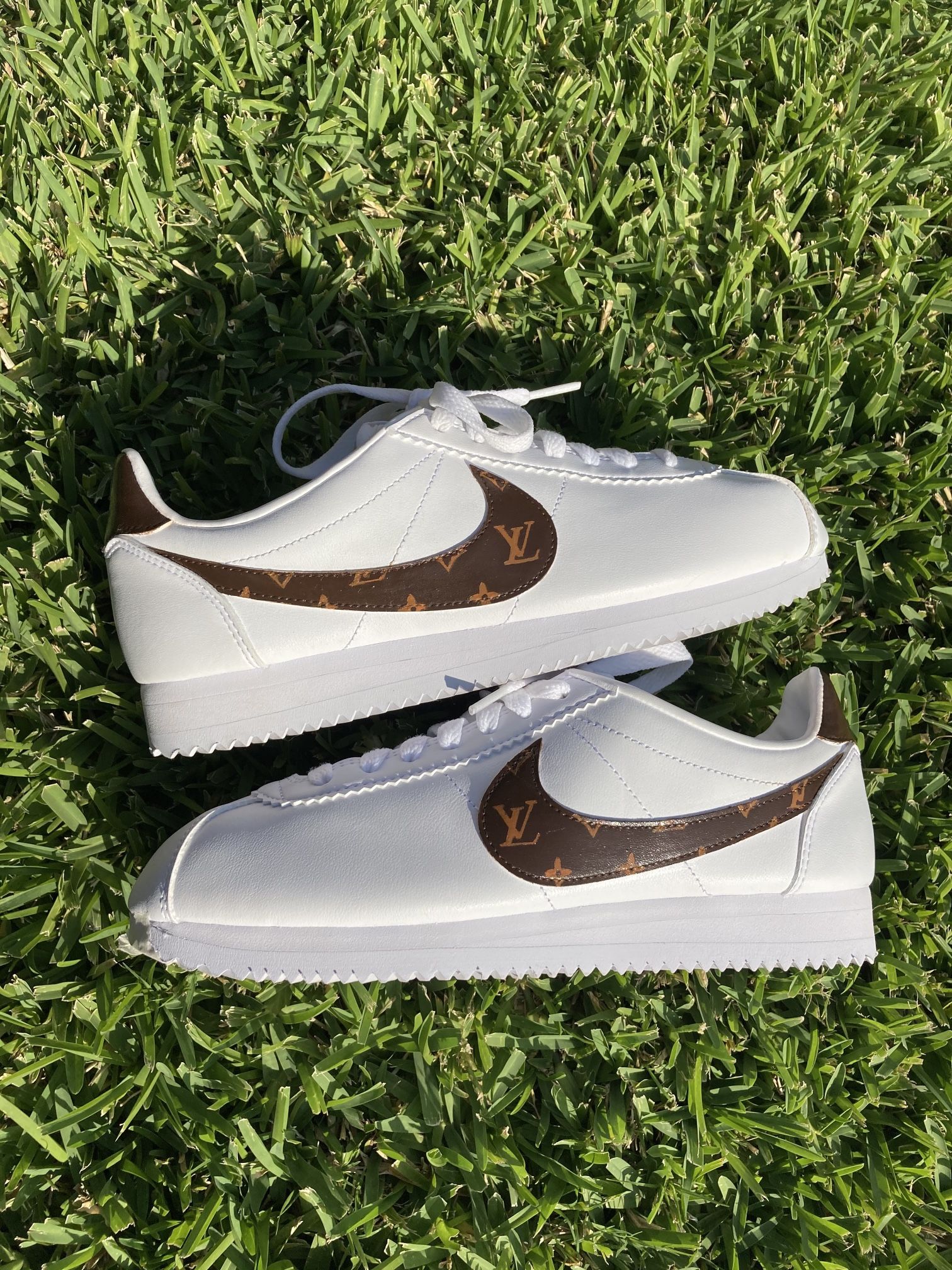 CUSTOM Nike Cortez SHOE LV DESIGN Women's size