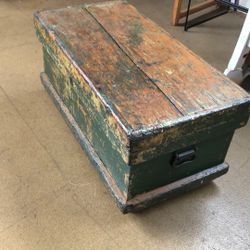 Antique Green Chest 