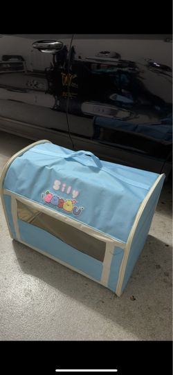 Brand New Cute Blue Foldable Pet Playpen – Large Size, Great for Cats/Small Dogs