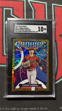 2023 Topps Finest Corbin Carroll GOLD /50 RD Variation SGC 10