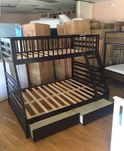 Bunk bed with storage