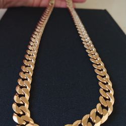 Cuban Gold Plated 18k Chain