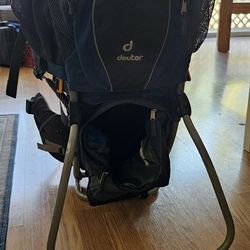 DEUTER Kid Comfort 2 Child Carrier Hiking Framed Folding Stand Up Backpack