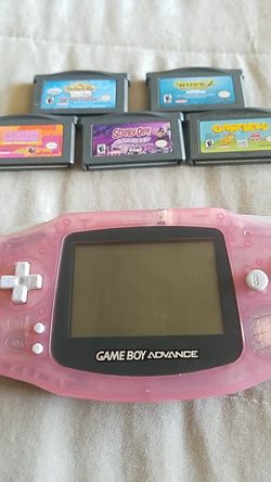 Fuschia Pink Game Boy Advance With 5 Gba Games For Sale In Seattle Wa Offerup