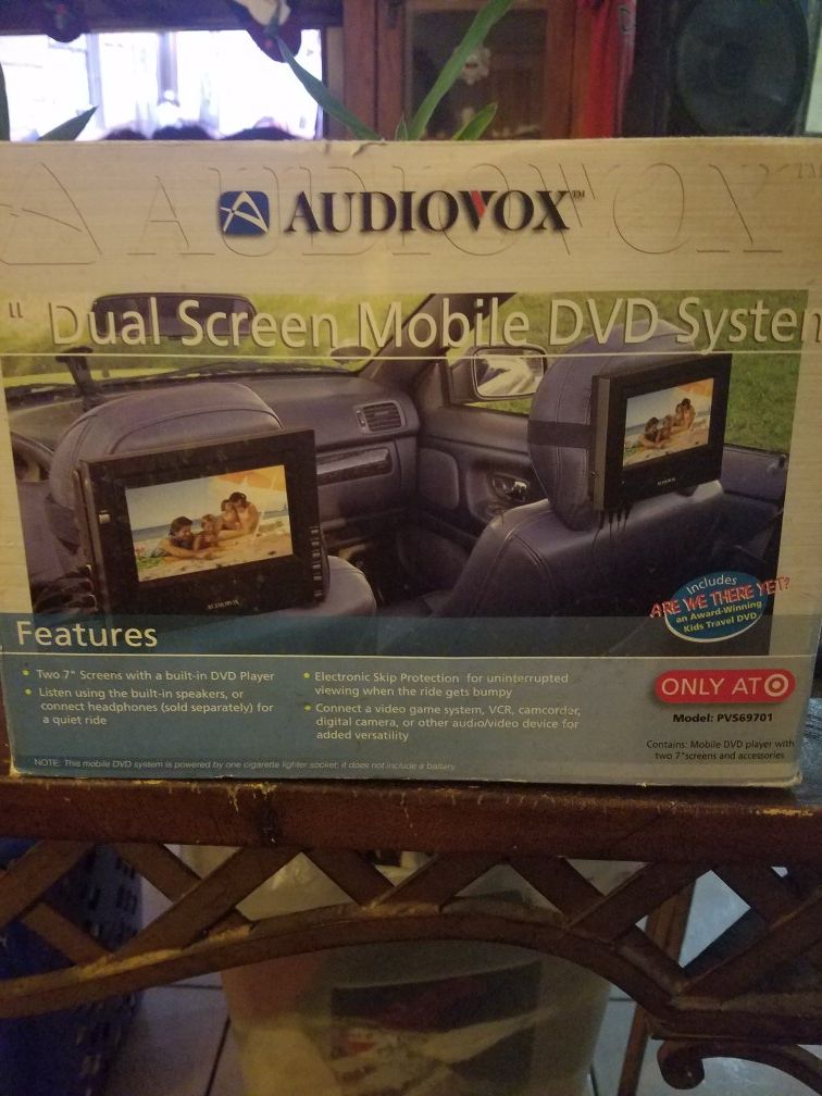 DVD player for a vehicle