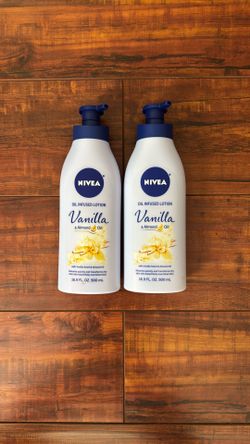 Nivea Oil Infused Lotion: Vanilla And Almond Oil Scent 16.9 oz Each (2 For $13)