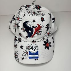 NWT Houston Texans Daisy  Delight 47 Embroidered Kids Football Cap