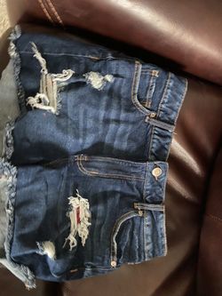 Denim Shirts With Red Material Behind Cuts