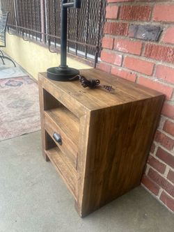 End table 24” high x 22” wide x 17” depth