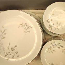 Mid-century Fine China service for 12 w/additional  serving pieces