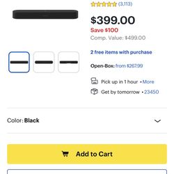 Sonos Soundbar 3 Speakers 