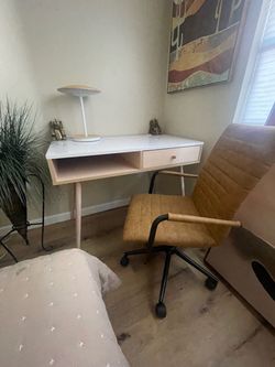 Desk and office chair