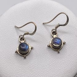 Moonstone 925 Vintage Earrings 