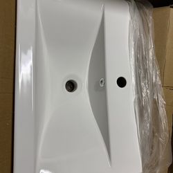 Ceramic bathroom vanity sink 24”x16” cod # G60 $30