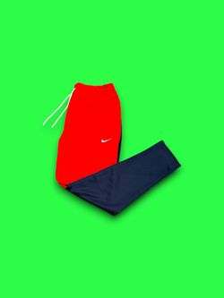 Nike NSW Swoosh Jogger Red Navy Blue Men's Track Pants Taper BV5289-657 SZ Large