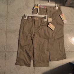 Uniform Khaki/tan Color Capri  - Size 5 & 6x - New 