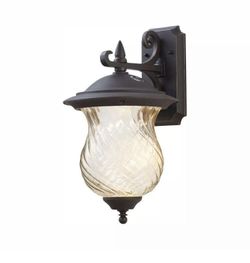Home Decorators Collection Patina Outdoor Wall Lantern Recessed Photocell